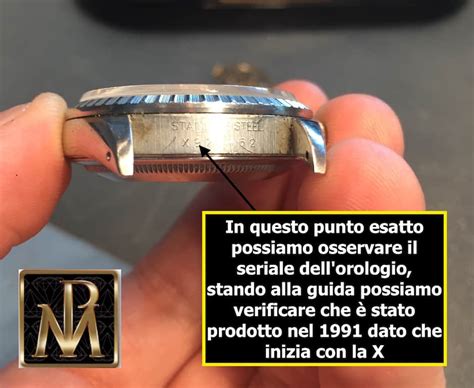 controllo seriale rolex